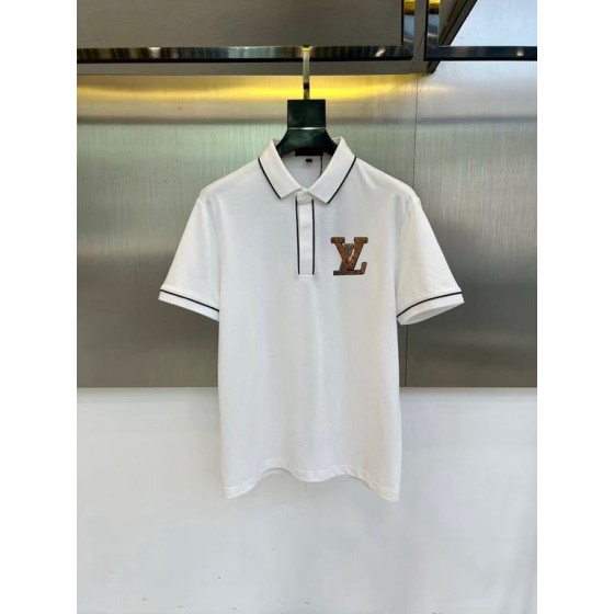 Louis Vuitton Spring New Arrival: Collared Short-Sleeve Polo Shirt, Custom-Made Fabric for High Breathability and Comfort